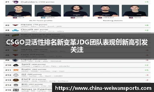 CSGO灵活性排名新变革JDG团队表现创新高引发关注